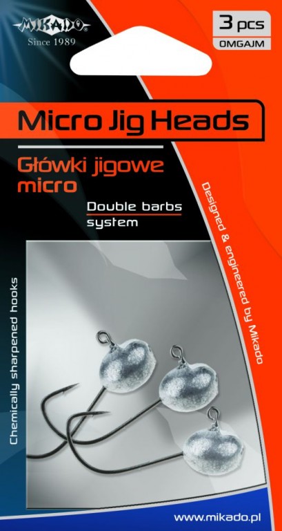 Mikado Micro jigové hlavičky 6 g - 3 ks