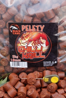 Pelety Black Carp chilli-krill 18 mm - 5 kg