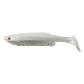 LB 3D Fat Minnow T-Tail 7.5 cm - white silver